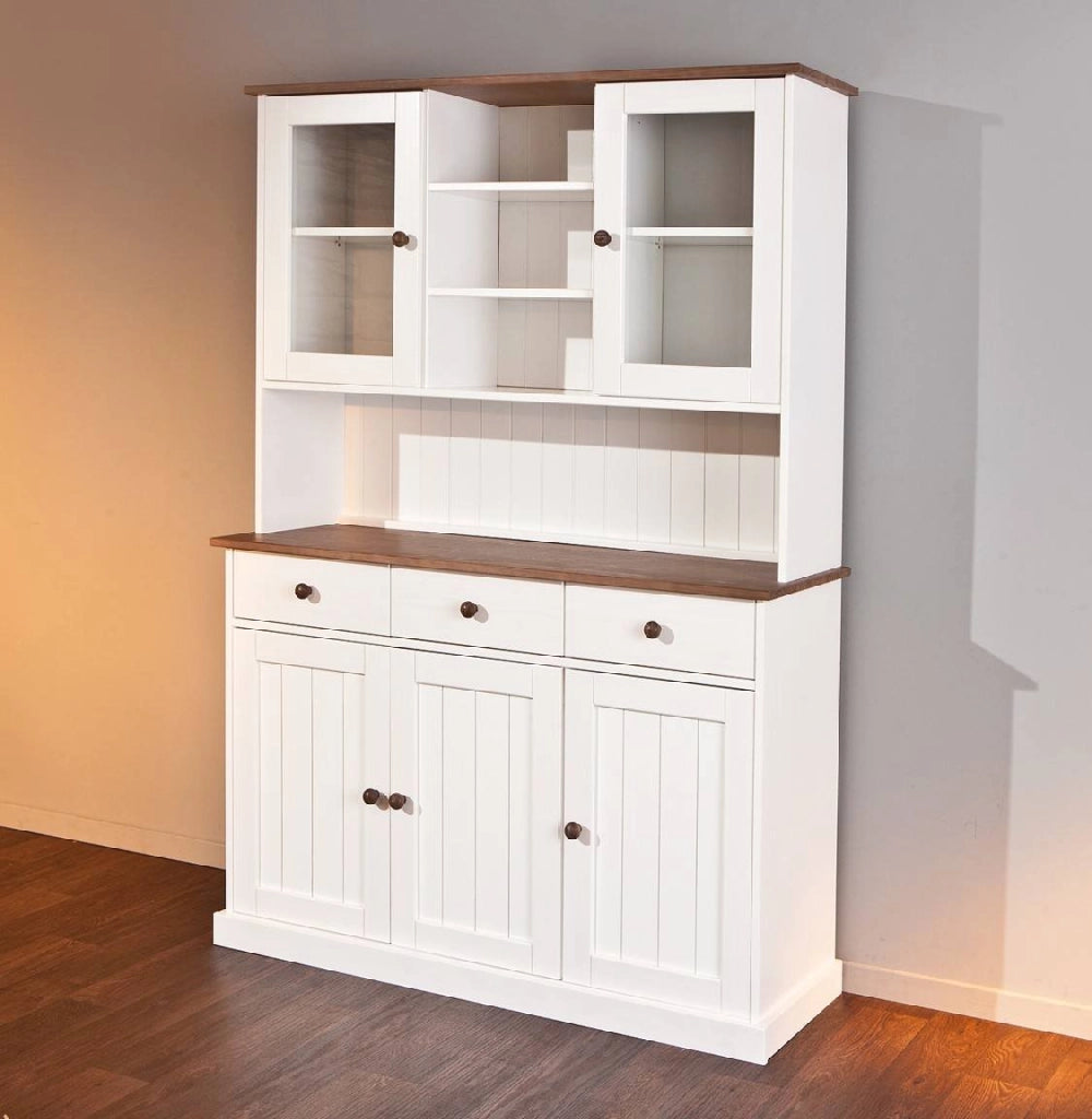 Madia Loranze, Credenza 3 Cassetti, 131x45x181h cm Bianco