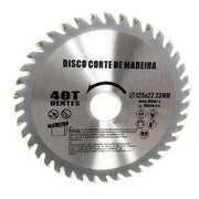 Trade Shop - Disco Lama Per Tagli Legno 125 Mm Per Smerigliatrice 40 Denti Sega Circolare -