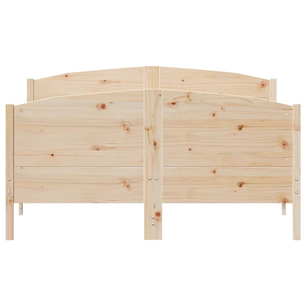Giroletto senza Materasso 150x200 cm in Legno Massello di Pino 3216170
