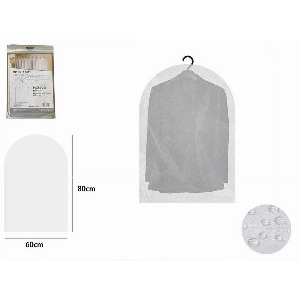 Trade Shop - Set 3 Pz Custodia Sacca Copriabiti Copri Abito Vestito Giacca 60x80cm Eva 87409 -