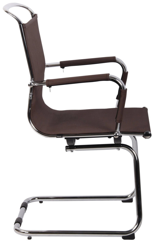Sedia per visitatori in rete Barnet marrone