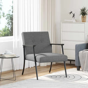 Poltrona-Divano Sedia-Poltroncina Grigio scuro Tessuto 741268