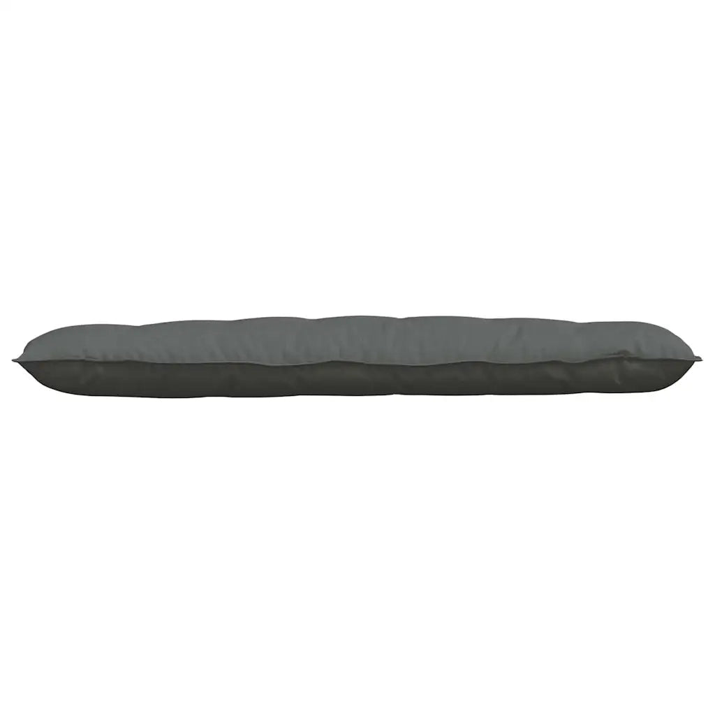 Cuscino per Schiena Grigio scuro 160 x 19 x 50 cm Tessuto