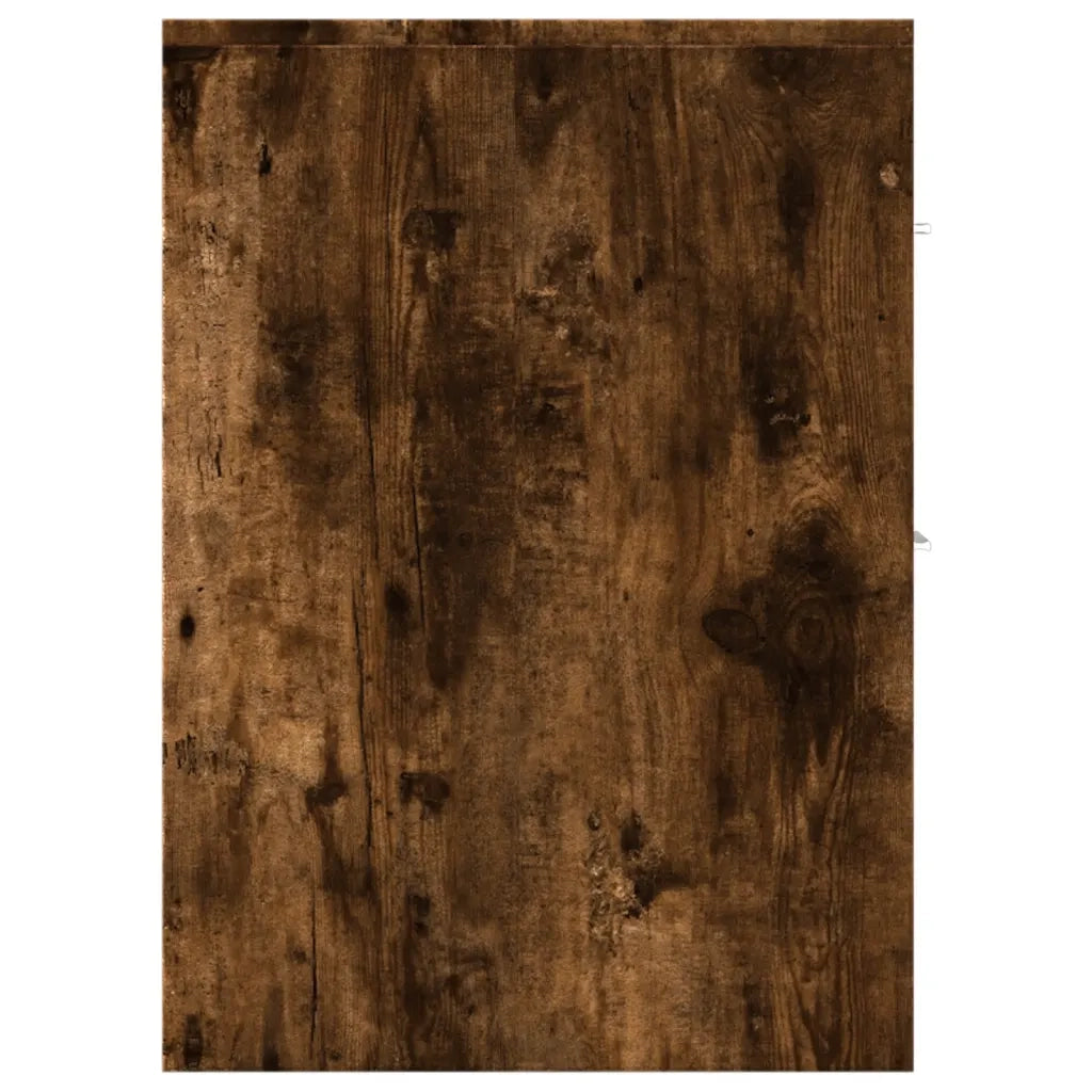 Armadietto da Bagno | Armadio da bagno Stretto con Ruote Rovere Fumo in Truciolato