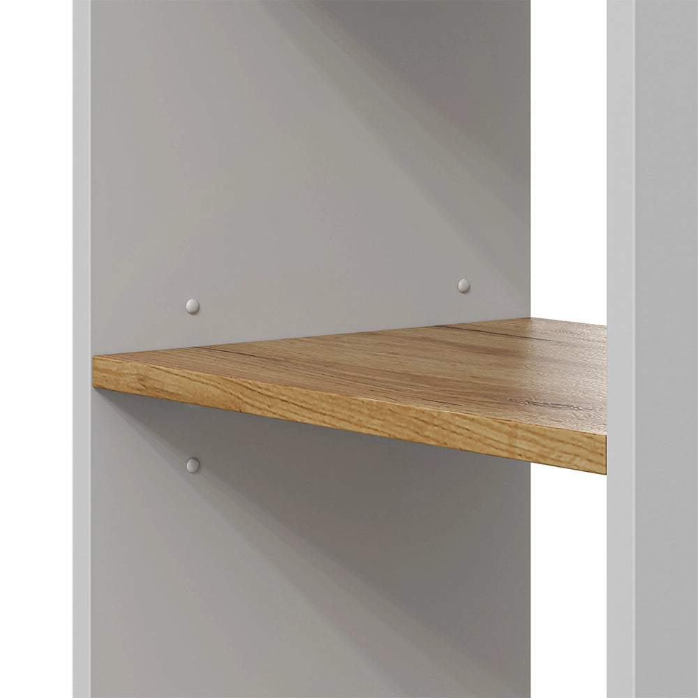 Vicco Scaffale Rovere bianco/dorato 40 x 120 cm 4 scomparti