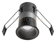 GFA1111C- FARETTO AD INCASSO OTTICA RIENTRATA A LED 3000K 400LM 5W D.4CM NERO