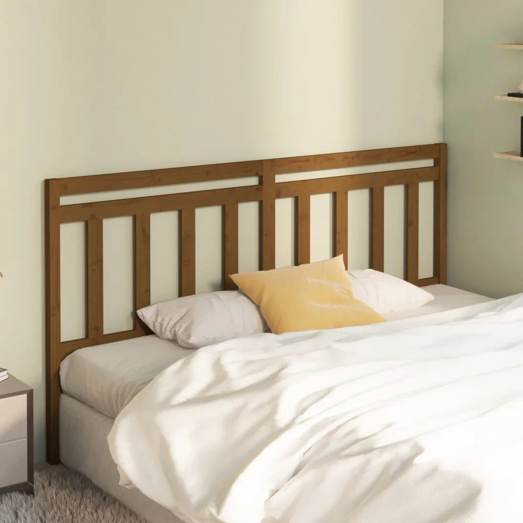 Testiera | Testata per Letto ambra 186x4x100 cm in Legno Massello di Pino