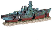 Decorazione per acquario in stile relitto di nave - non tossico e resistente alla corrosione - 47 x 18 x 9,5 cm - adatto per acquari d'acqua dolce.