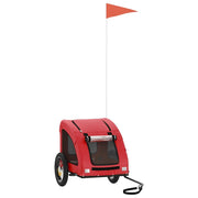 Rimorchio da Bici per Animali Rosso Oxford e Ferro CFW4455820