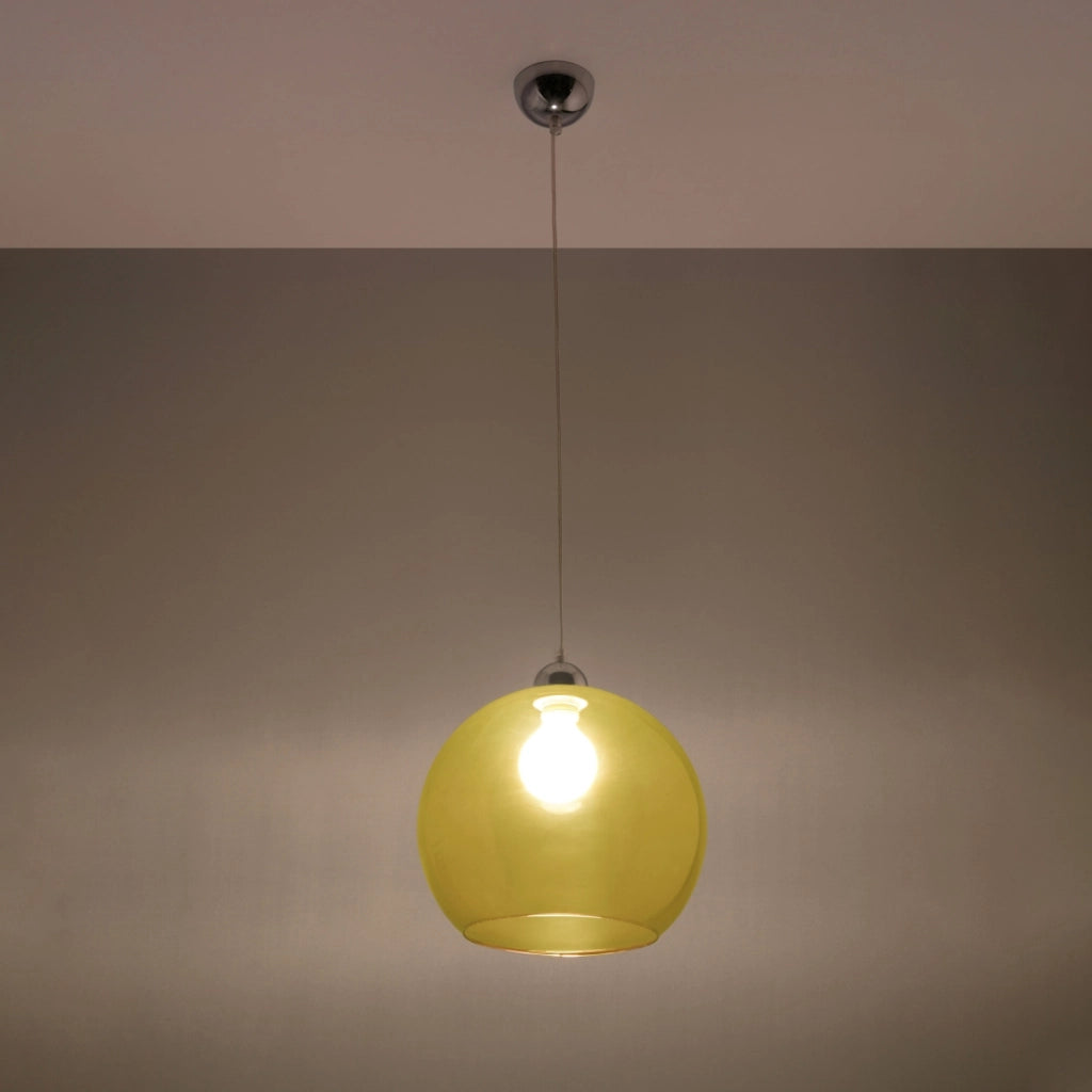 Lampada a sospensione ROTUND Pure Lume sfera gialla E27