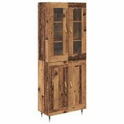 Credenza 2 pz | Madia | Buffet da pranzo | Armadio da pranzo Legno vecchio Legno multistrato