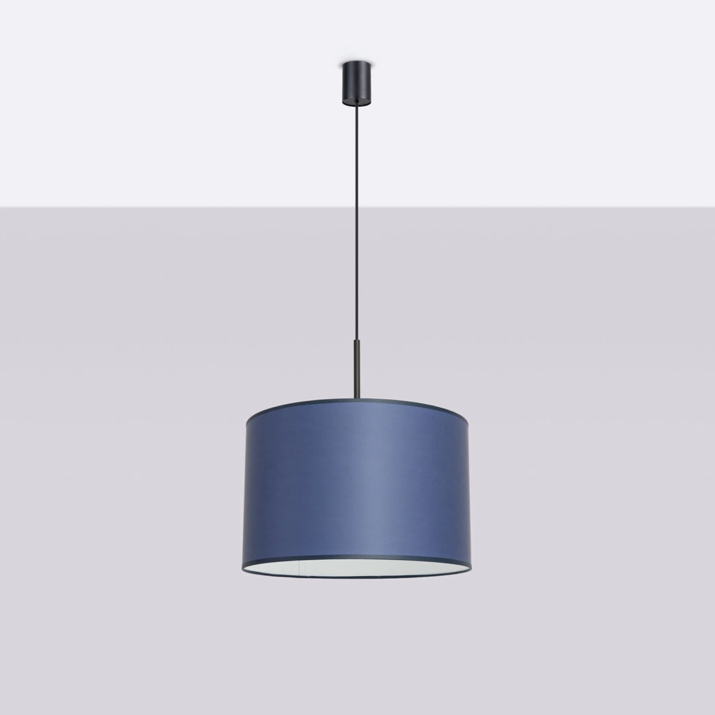 Lampada a sospensione PURELA blu navy/nera E27 PureLume