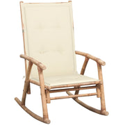 Sedia a Dondolo con Cuscino in BambÃ¹ cod mxl 48298
