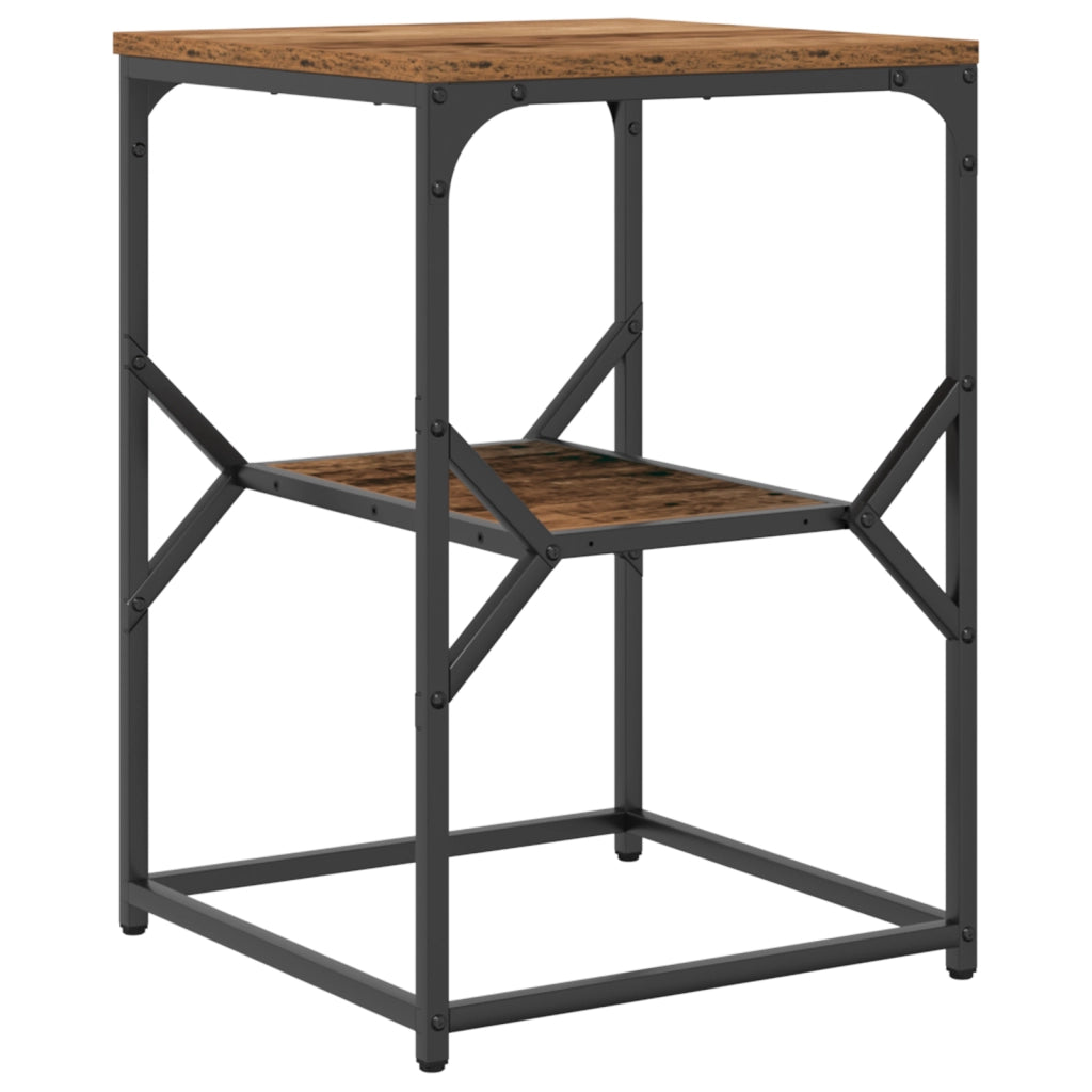 Tavolino  in legno vecchio 41x40x60 cm in legno ingegnerizzato
