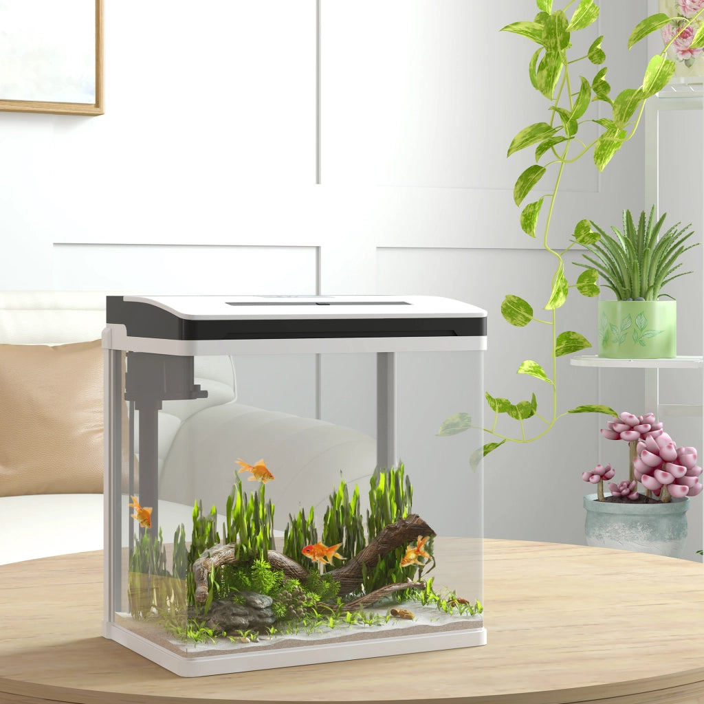 Acquario 13L LED Vetro HD ABS ¨C zephmum ¨C 29x20x30.5 cm