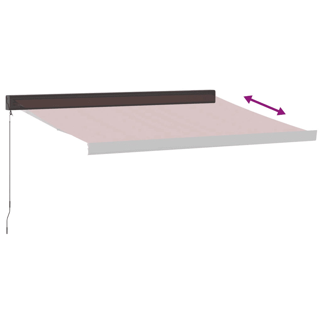 Tenda da Sole Retrattile Manuale Bordò 350x250 cm 3215319