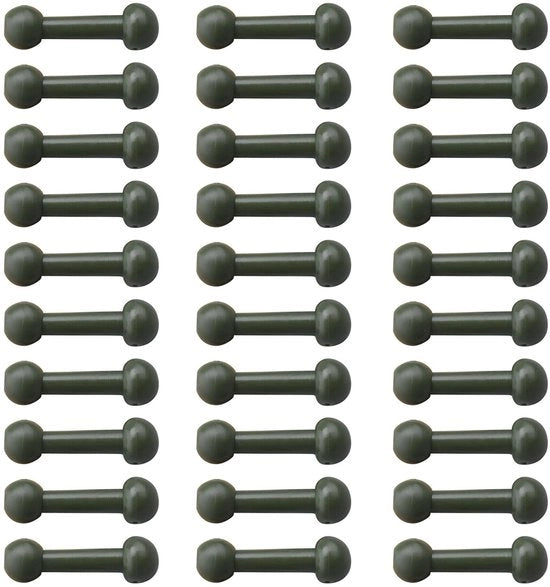 Accessori per la pesca 80 pezzi - Reticoli Chod - Reticoli a elica - Protezione della linea - Filo verde - Materiale in plastica resina 18x6mm - Accessori per la pesca