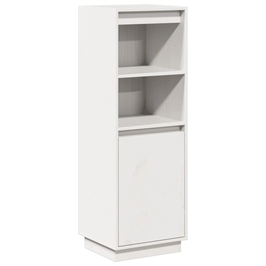 Buffet credenza cassettiera armadio mobile contenitore organizer cucina soggiorno salotto alto 37 x 34 x 110 cm legno massello di pino bianco 02_0032441