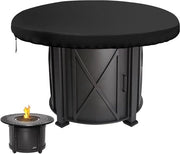 Hoes per Grill 100 Cm - Acqua Resistente - Anti UV - Rond - Protezione Outdoor - Oxford - Impermeabile - per Grill - BBQ - Nero - Duraturo.