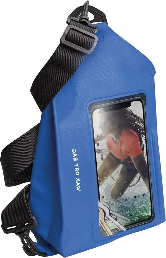 Cappello impermeabile con cinturino a spalla singola rimovibile 2 litri resistente al sabbia schermo touchscreen blu Unico modello
