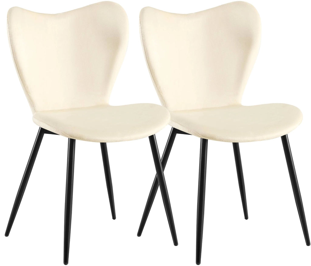 Set di 2 sedie per sala da pranzo Maika in velluto 1