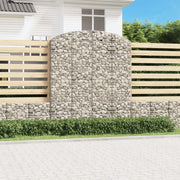 Cesto Gabbione ad Arco 200x50x220/240 cm Ferro Zincato 153481
