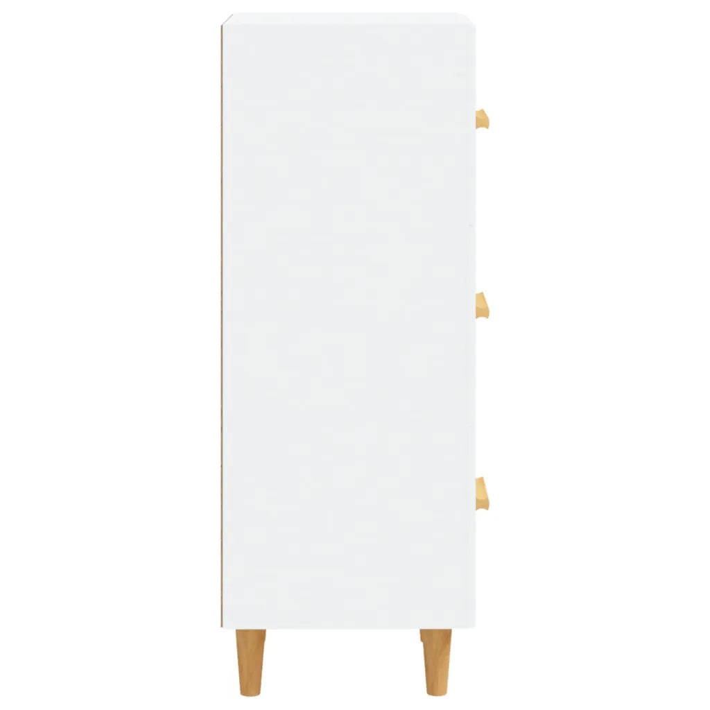 Credenza-Buffet-Armadio da cucina Bianca 34,5x34x90 cm in Legno Multistrato 996431
