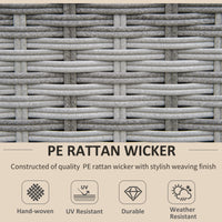 EasyComfort Salotto da Giardino in Rattan PE da 8 Pezzi con Poltrone, Tavolini e Sgabelli, Beige