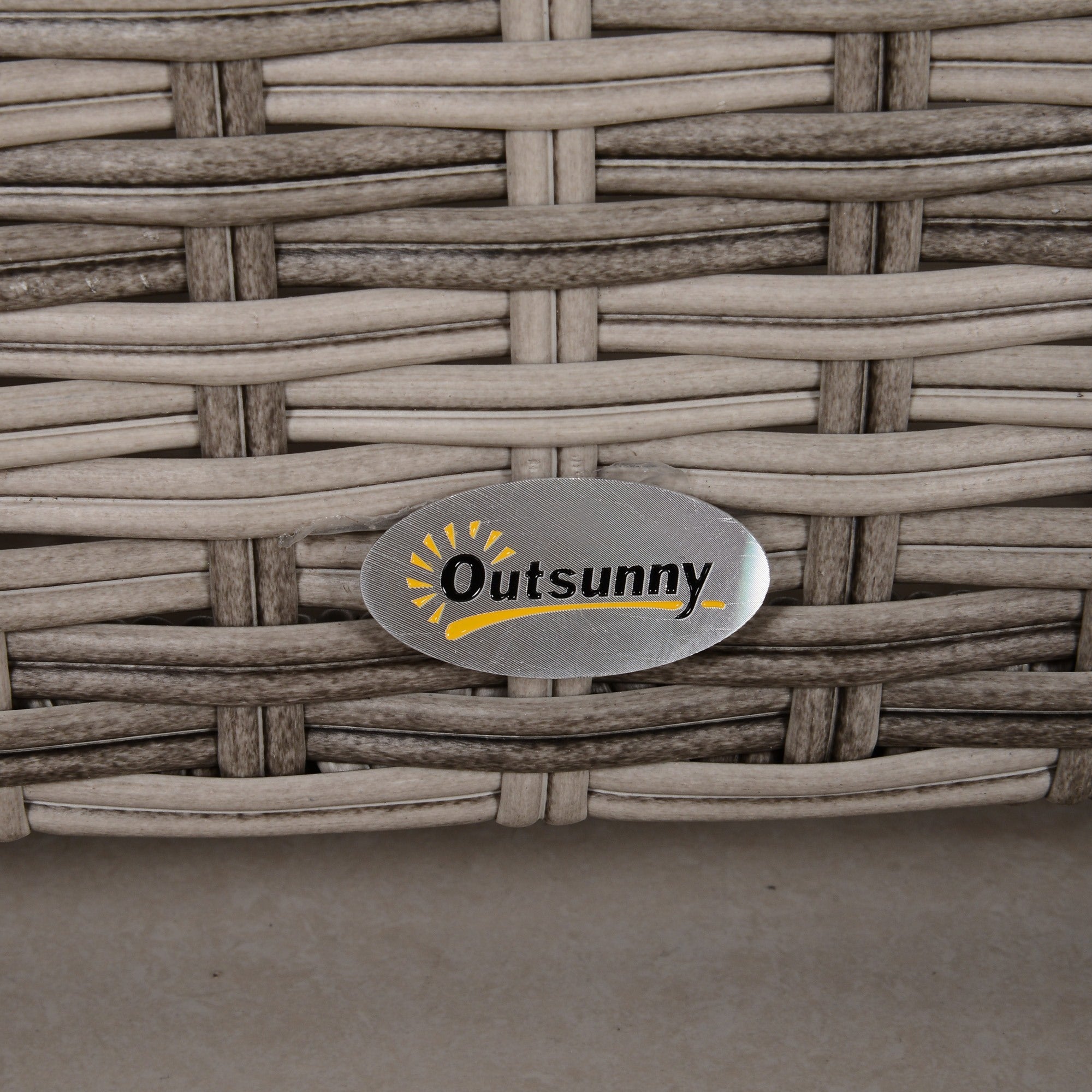 EASYCOMFORT  Salotto da Giardino in PE Rattan 8 Pezzi con Struttura in Alluminio Grigio
