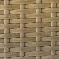 EASYCOMFORT  Set 3 Pezzi Divano 2 Posti Chaise Longue e Tavolino, Beige e Caffè