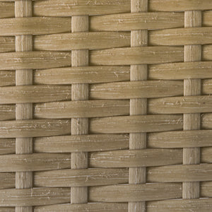 EASYCOMFORT  Set 3 Pezzi Divano 2 Posti Chaise Longue e Tavolino, Beige e Caffè