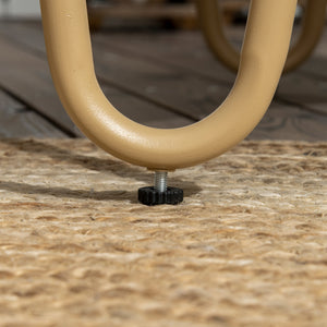 Easycomfort Salotto da Giardino in Rattan Stile Boho con Divano 2 Posti, 2 Poltrone e Tavolino con Vetro