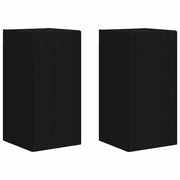 Mobile TV da parete 2 pz | Armadietto TV | Mobile Porta TV Nero 30 x 31 x 60 cm