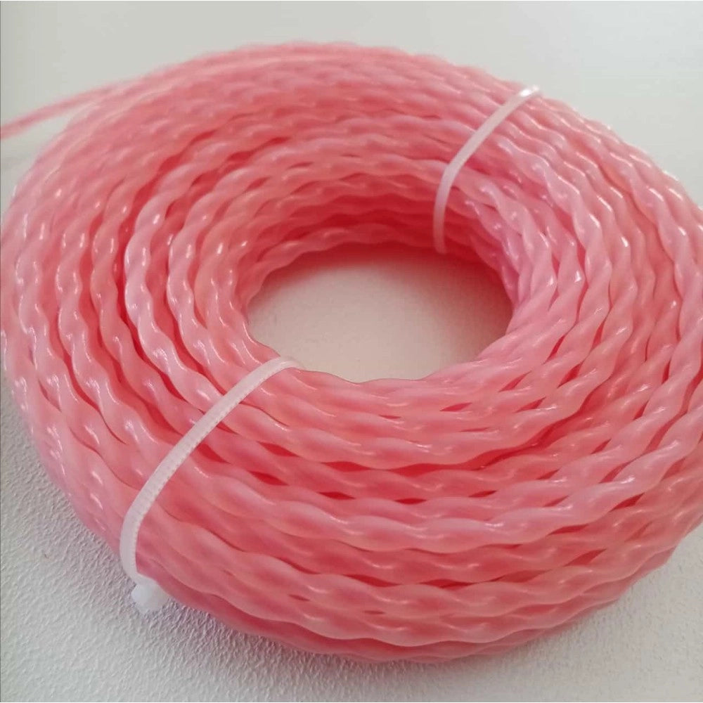 Silent cut filo decespugliatore tondo ritorto in nylon da 4,0mm rotolo da 15mt