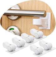 Set di serrature di sicurezza per porte - 6 pezzi - Serrature di sicurezza per bambini - Adatte anche per animali domestici - Serrature per bambini per porte - Per uso personale - Sicure per animali domestici - Nessuna perforazione necessaria