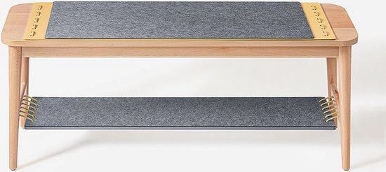 Banco con spazio di stoccaggio - Banco d'ingresso - Banco a letto - Montaggio semplice - Duraturo - Ecologico - 110 cm x 46 cm x 37 cm