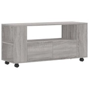 Mobile TV multimediale mensola TV credenza TV sala da pranzo soggiorno camera da letto Sonoma 102 x 34,5 x 43 cm legno ingegnerizzato grigio 02_0028348