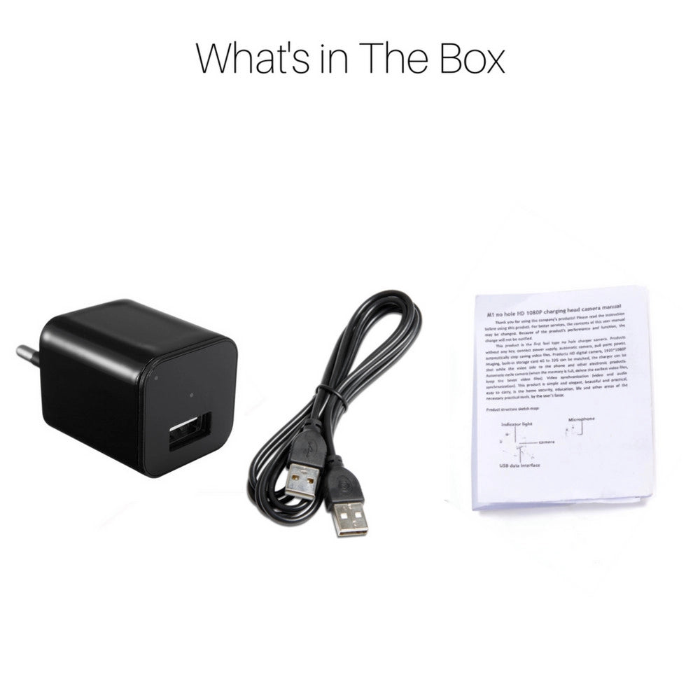 Trade Shop - Telecamera Nascosta Spycam Caricatore Batteria Smartphone Adattatore Usb 32gb Hd -