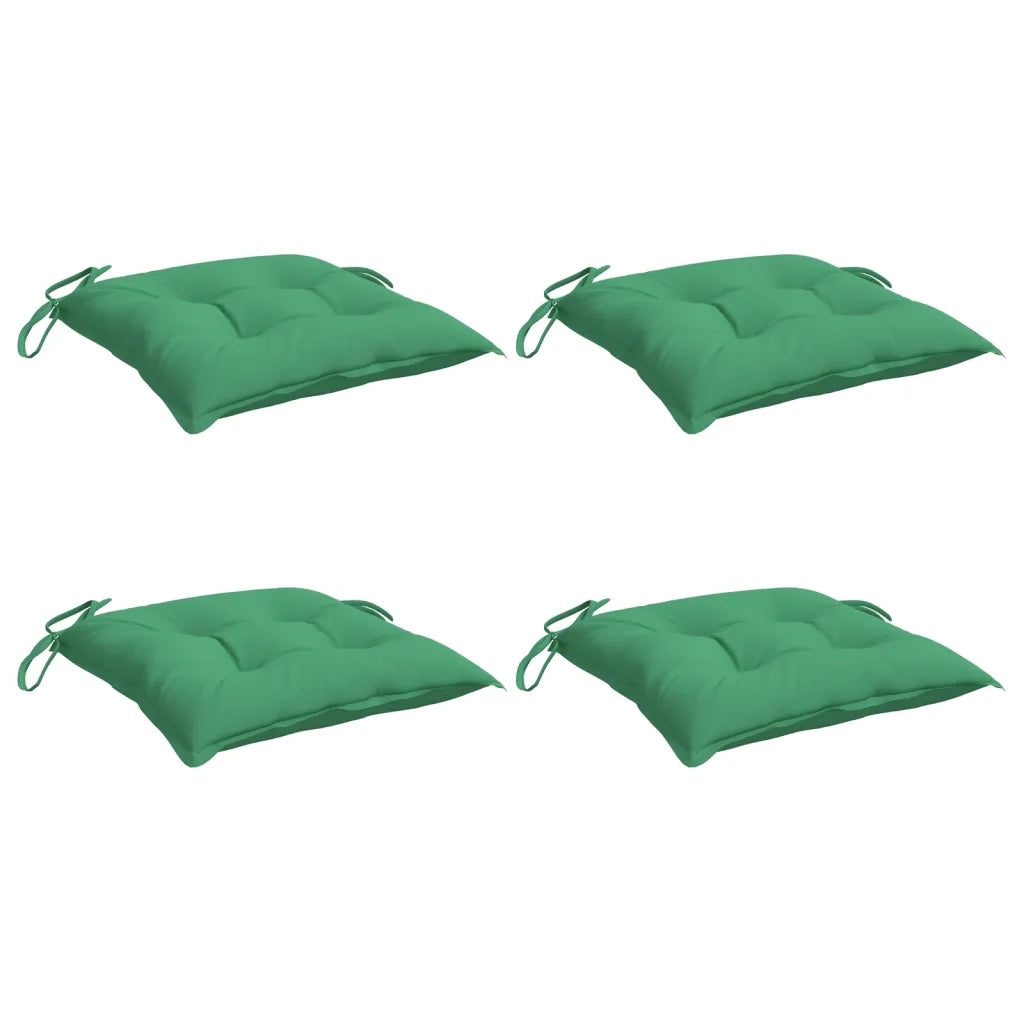 Cuscini per Sedia 4 pz Verdi 50x50x7 cm Tessuto Oxford 314912