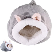 Casa per Hamster morbida e calda - Accessori per animali - Nido per animali domestici - Fatto di cotone - Multifunzionale - Ideale per viaggi - Letto per animali