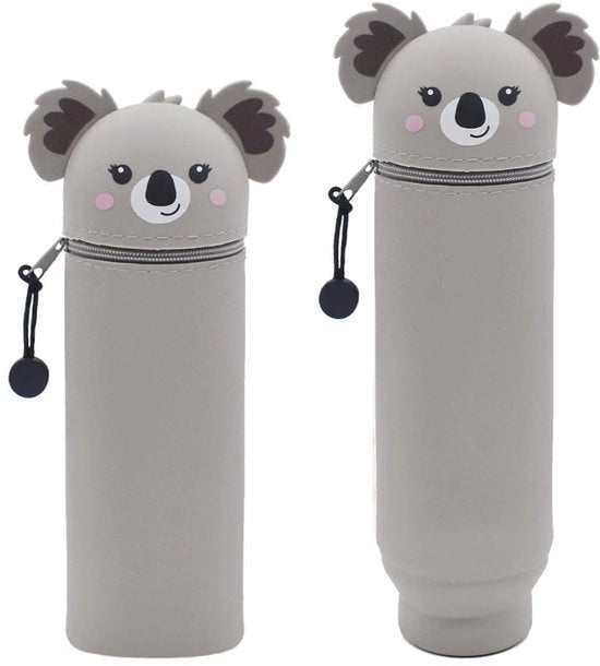 Etui 2-in-1 in silicone - Tigris, etui morbido in silicone per matite, contenitore e cassetta per matite, etui (koala)