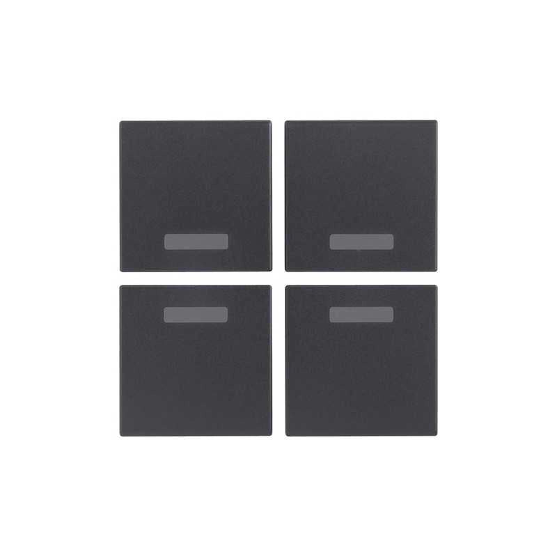 20841 Quattro Mezzi Tasti 1M Neutri Grigio Eikon