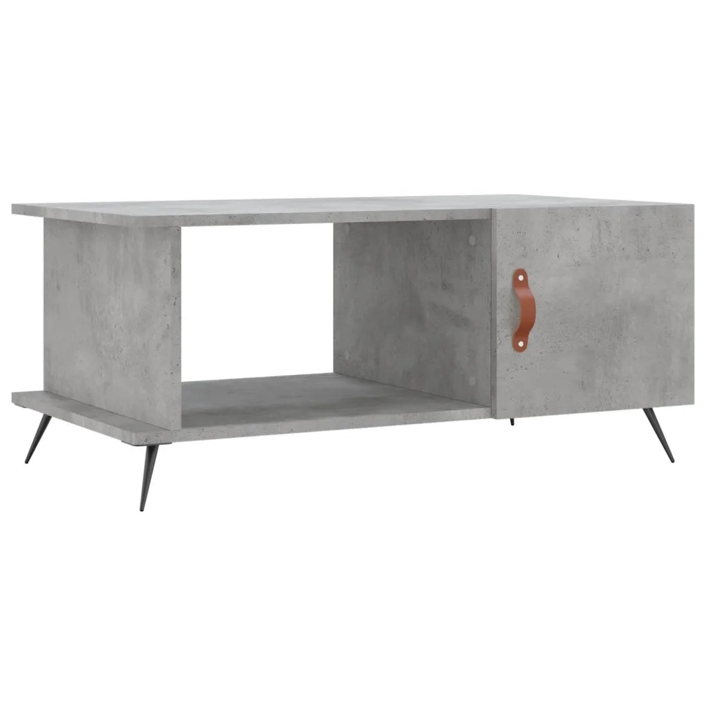 Tavolino da Salotto Grigio Cemento 90x50x40cm Legno Multistrato 829464
