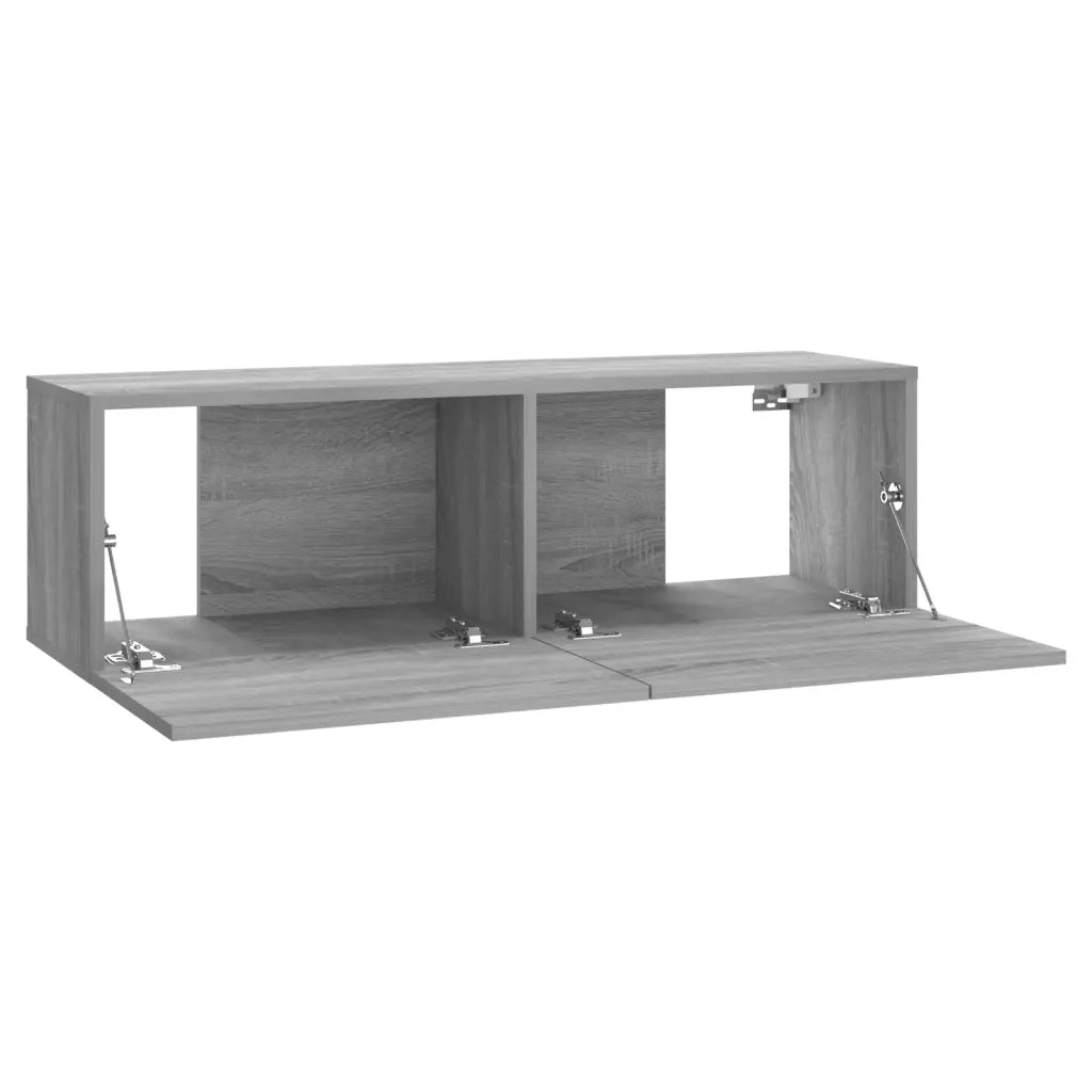 Set di Mobili TV a Parete Grigio Sonoma in Legno Multistrato 3120303