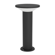 Esterno Lampade Da Terra Moderno Rigosa Acciaio Nero Led 10W 1100Lm Ip44 Small