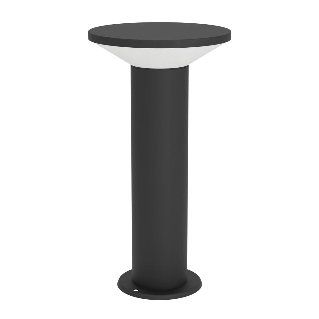 Esterno Lampade Da Terra Moderno Rigosa Acciaio Nero Led 10W 1100Lm Ip44 Small