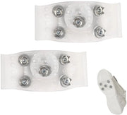Antiscivolo per Stivali - Resistente al Freddo - Nastri Autoadesivi - Sistema di Regolazione con Manopola - Per Escursioni Invernali - Design Invisibile - Cinture per Stivali