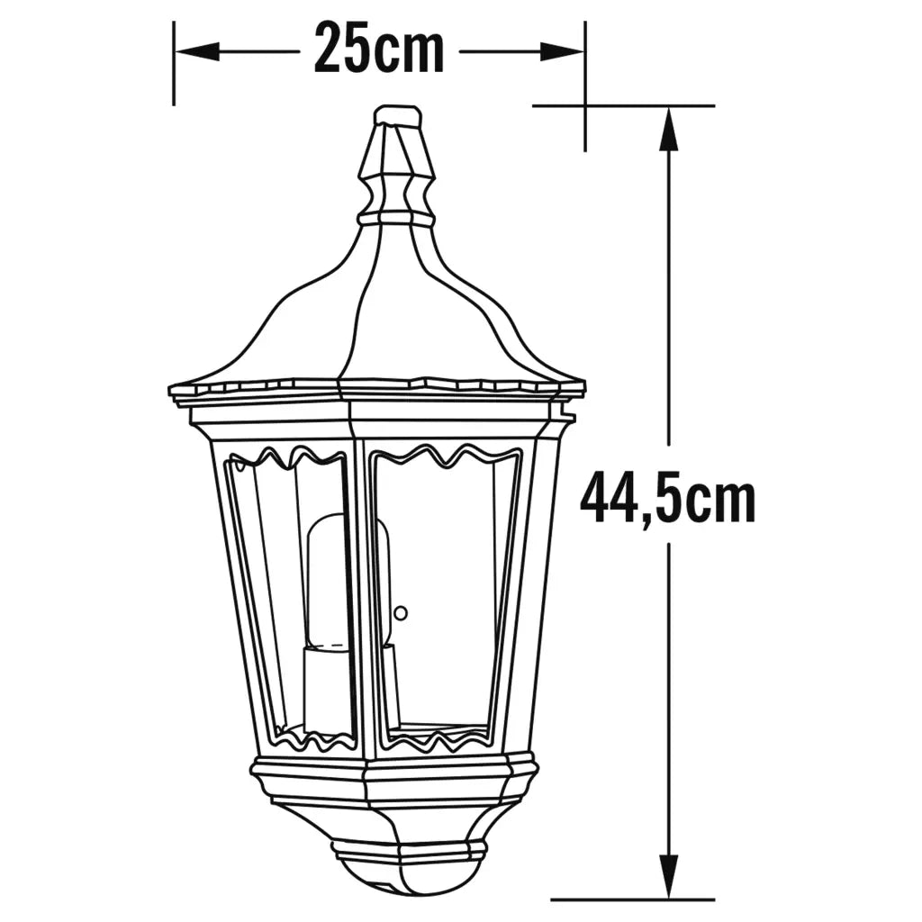 KONSTSMIDE Lampada da Parete a Filo Firenze Nero Opaco 434053