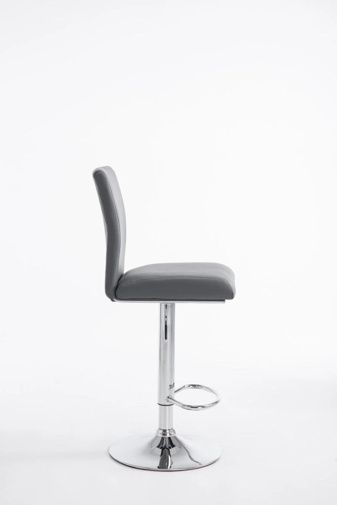 Sgabello Colonia in similpelle grigio
