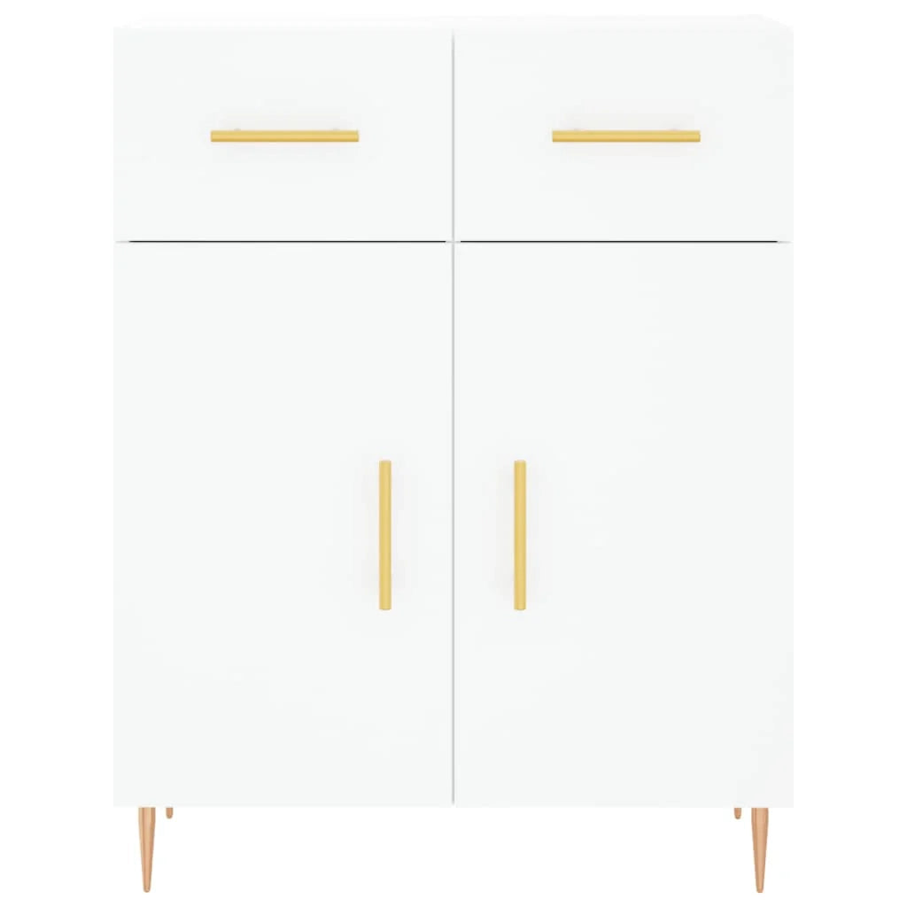Buffet credenza cassettiera mobiletto mobile contenitore organizer cucina soggiorno salotto alto 69,5 x 34 x 180 cm legno ingegnerizzato bianco 02_0032599